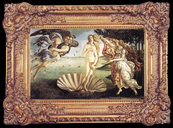 framed  Sandro Botticelli The Birth of Venus, Ta024